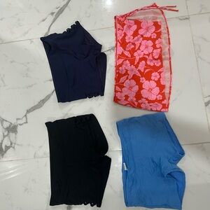 Target Floral and Solid Bikinis - Red, Pink, Blue, Black